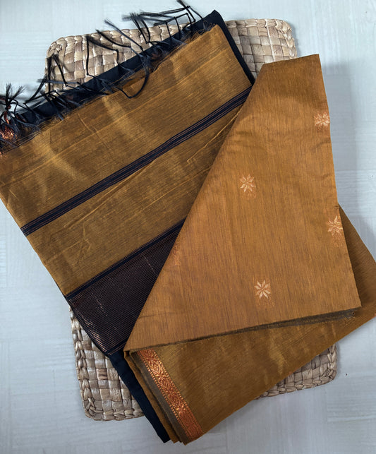 Buy Cotton Blend Saree online – Elegant Cotton Blend Saree side view