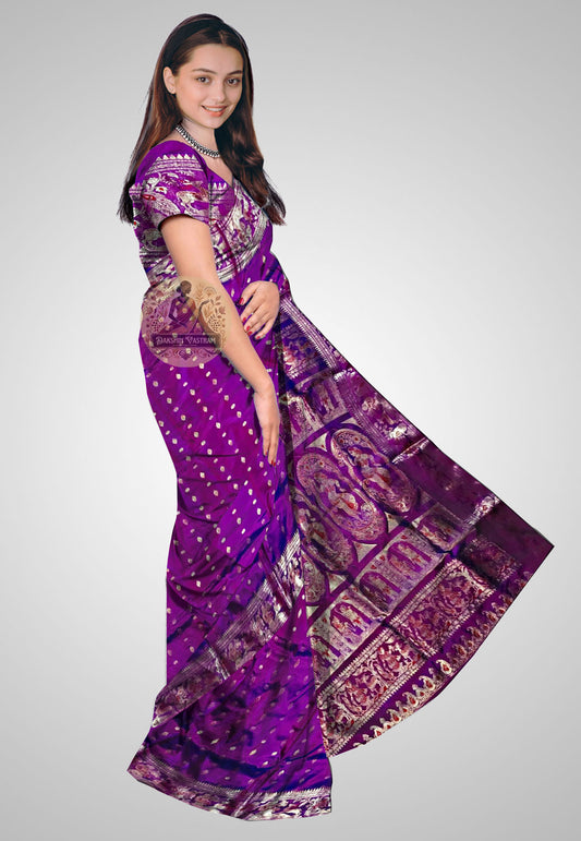 Buy Swarnachari Saree online – Swarnachari Saree side view