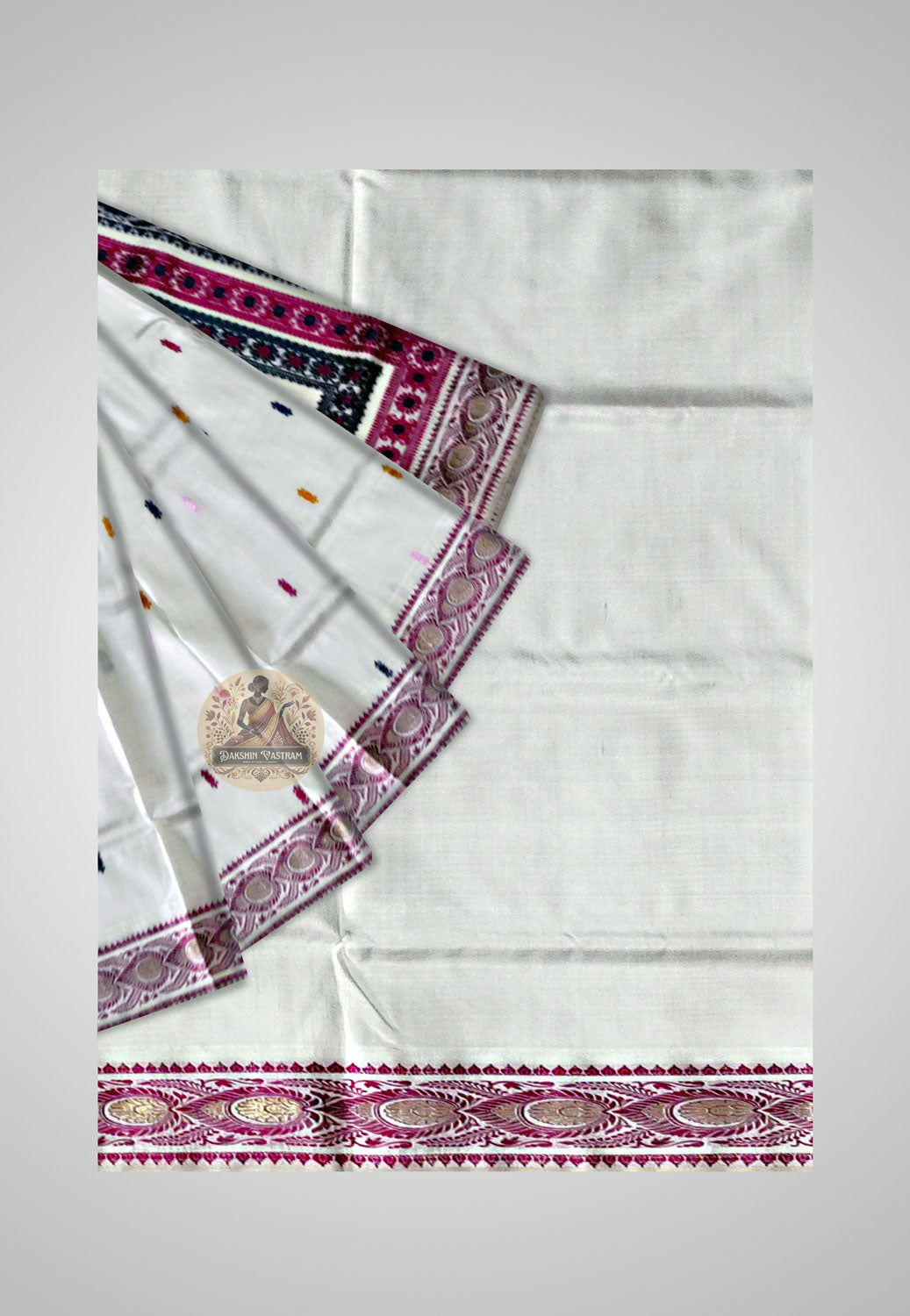 Buy Baluchari Silk Saree online – Heritage Handloom Baluchari Silk saree view