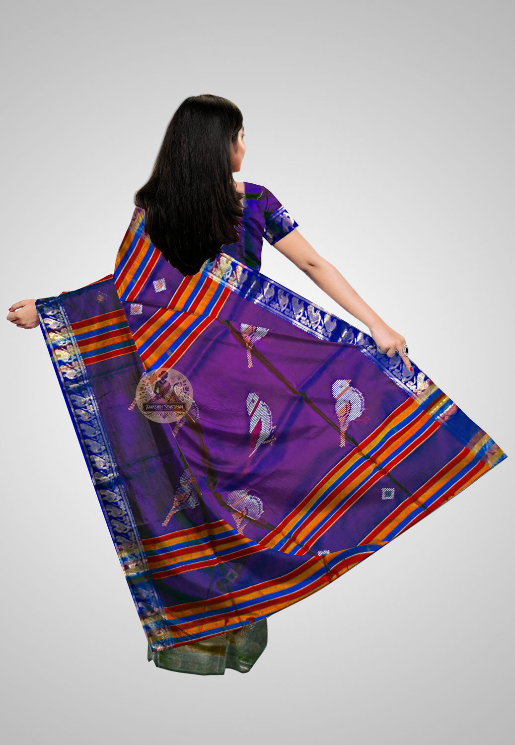 Traditional silk saree with opulent texture and finesse