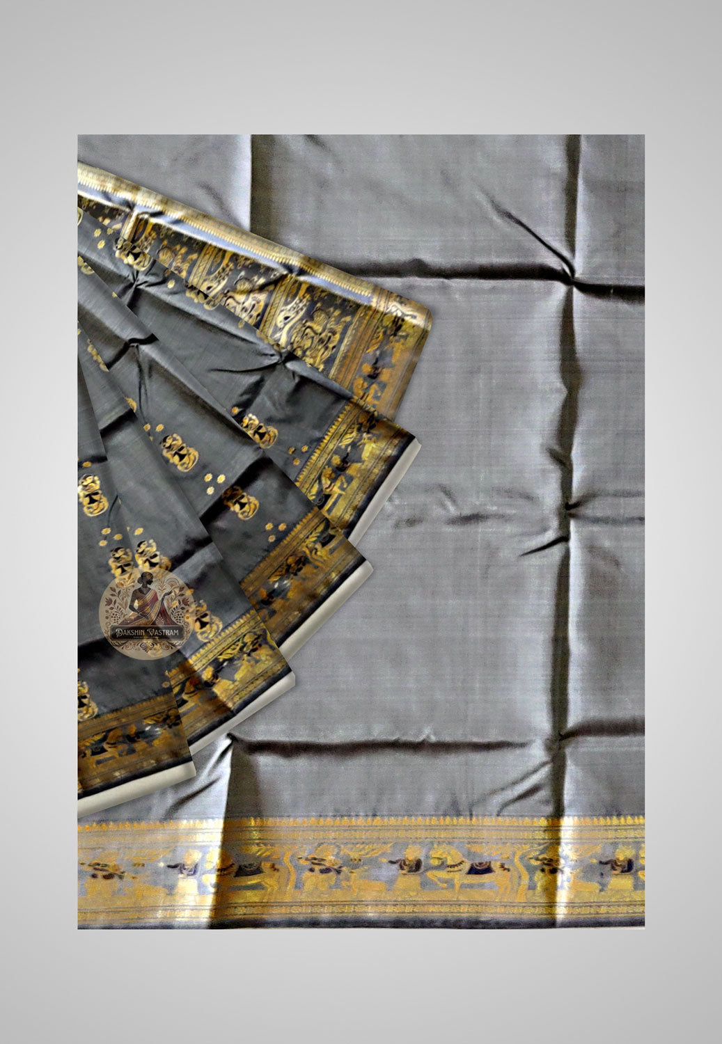 Buy Baluchari Silk Saree online – Timeless Handloom Baluchari full view