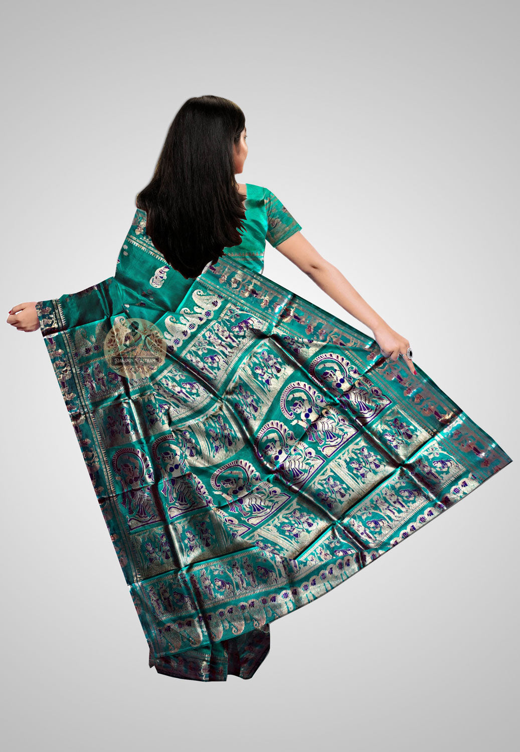 Luxury silk saree with refined detailing and craftsmanship