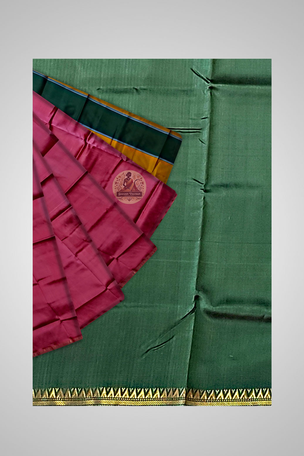 Shop Designer Zari Saree – Close-up of luxurious silk fabric texture