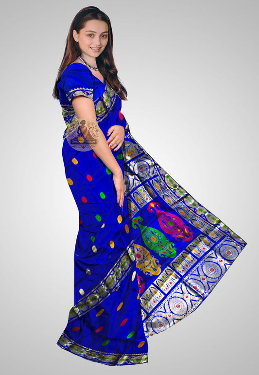 Buy Swarnachari Silk Saree online – side view