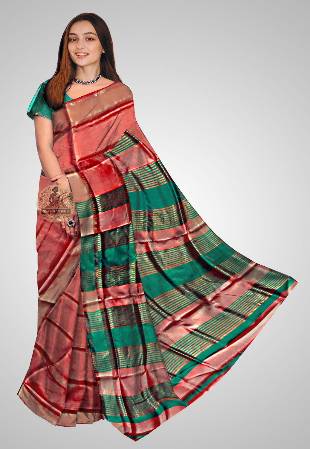 Pure silk saree with rich texture and artisan detailing
