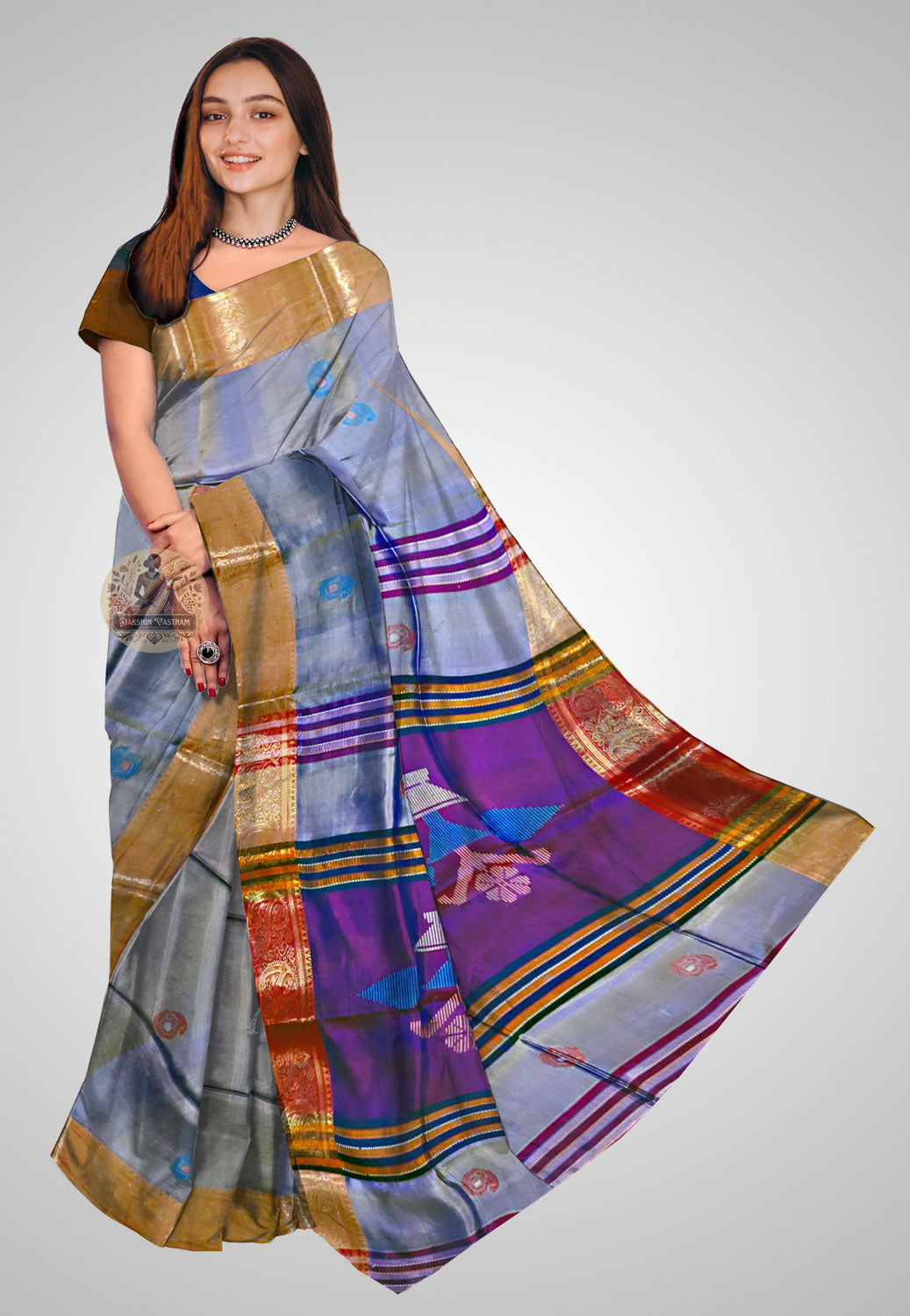 Pure silk saree with rich texture and graceful drape