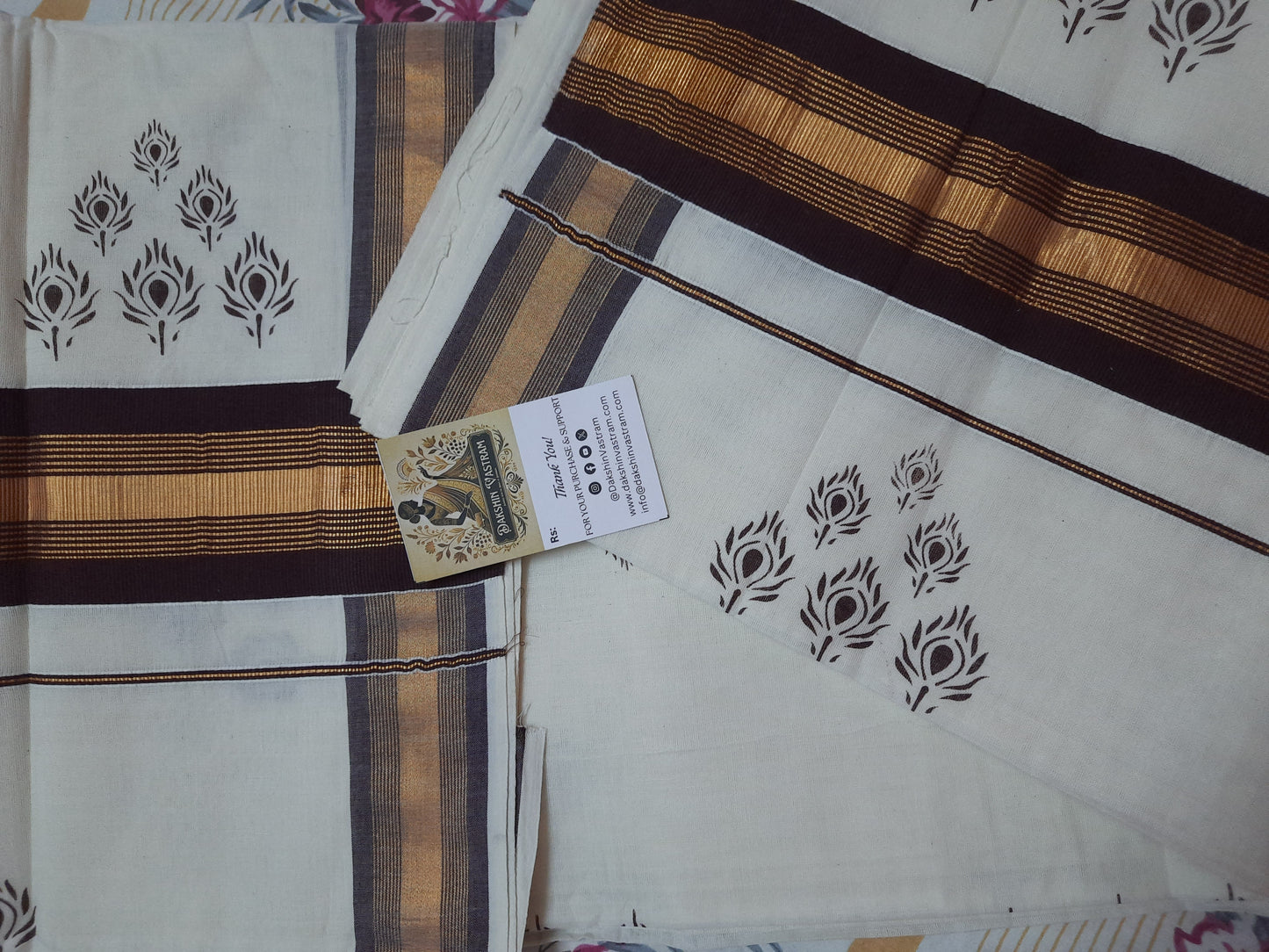Kasavu Saree | Cotton Colour Kasavu offers a luxurious and sustainable option for your wardrobe