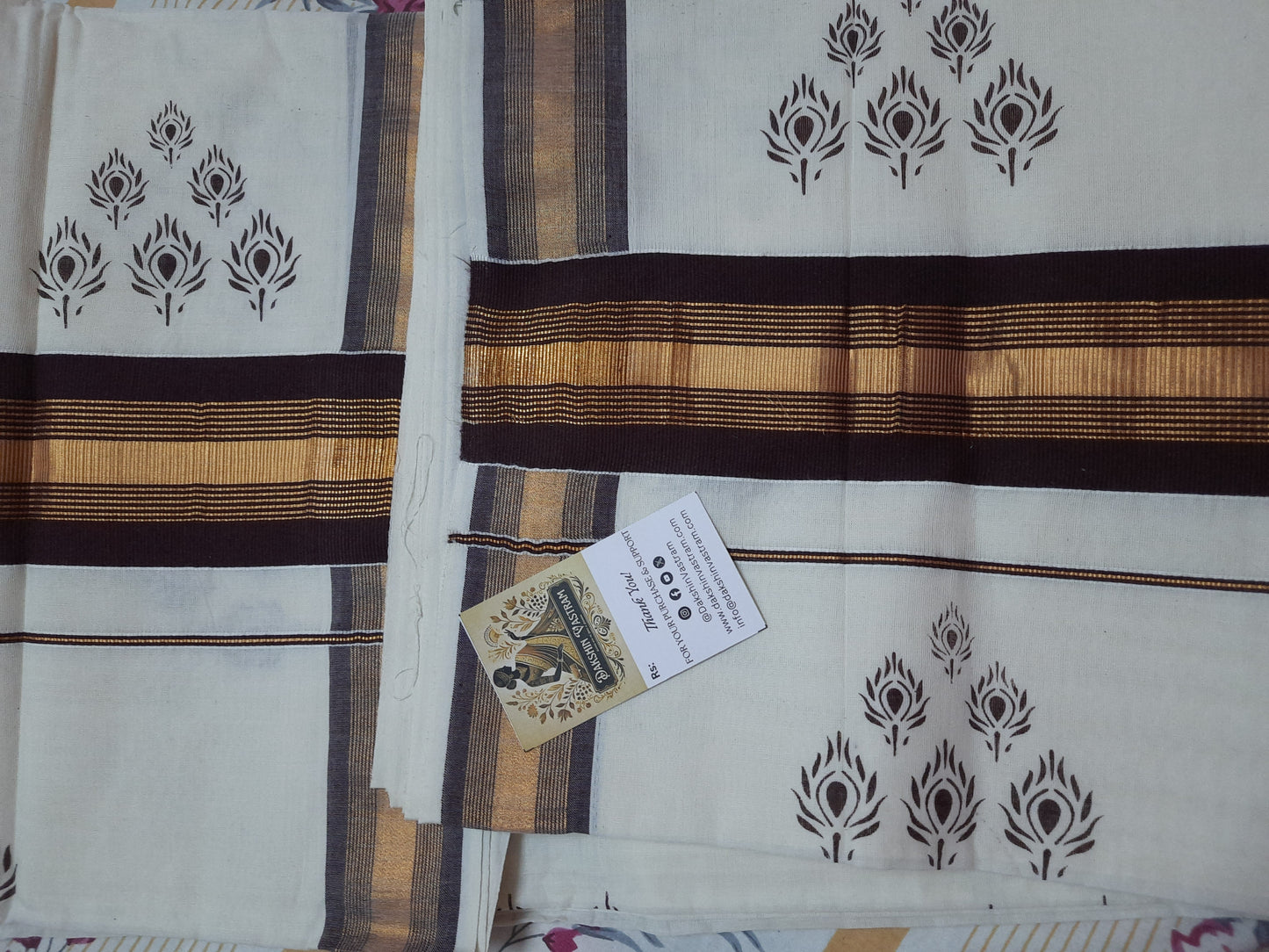 Kasavu Saree | Cotton Colour Kasavu offers a luxurious and sustainable option for your wardrobe