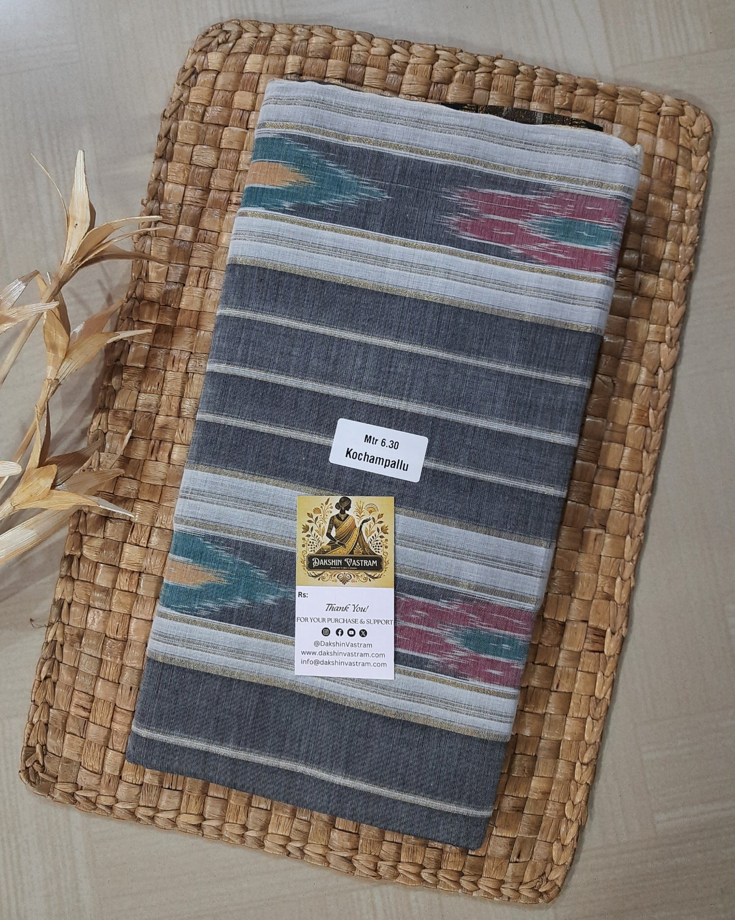 Kochampallu Saree | Expertly crafted with organic, handloomed cotton for ultimate comfort