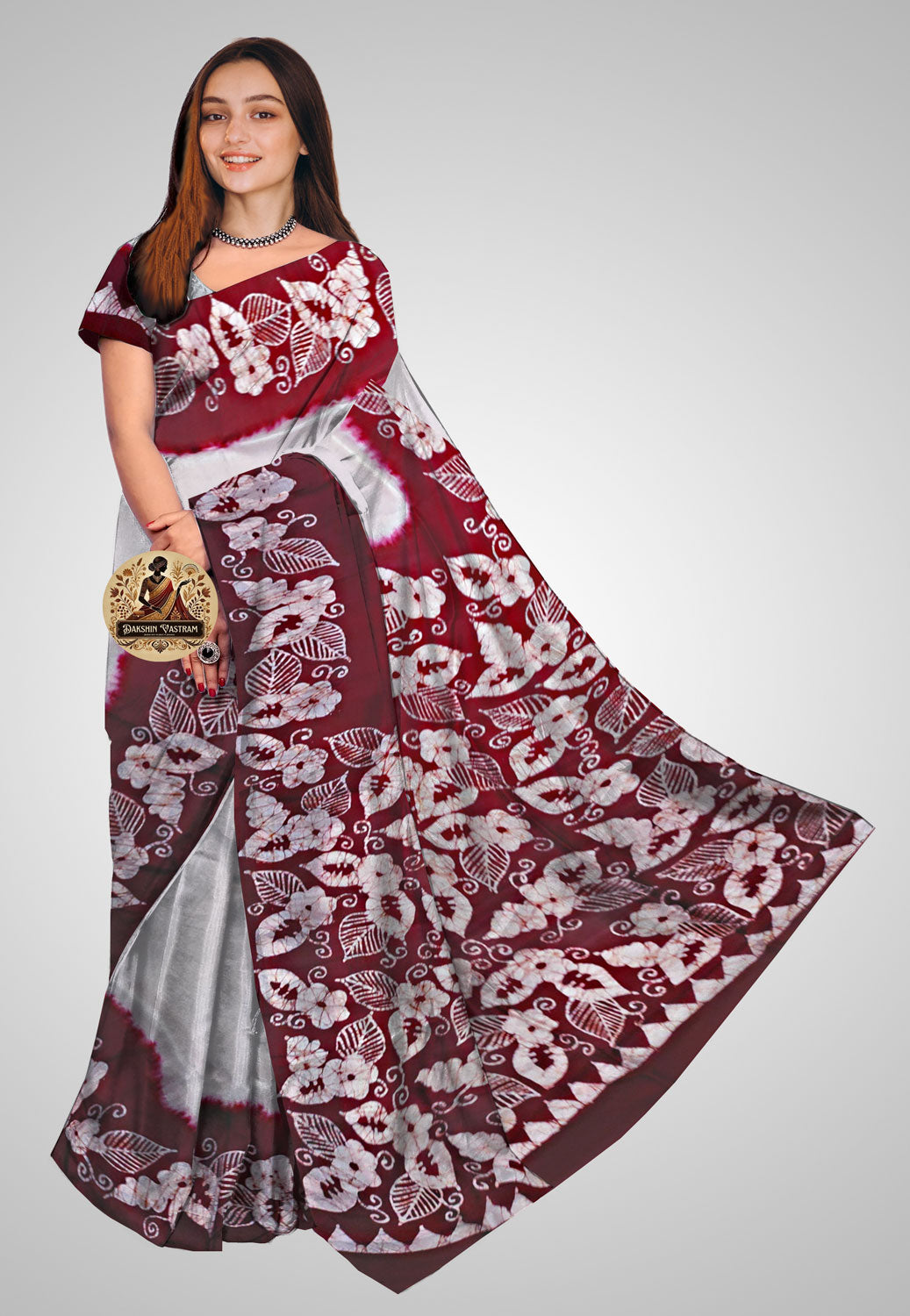 Pure silk saree with luxurious flow and elegant finish