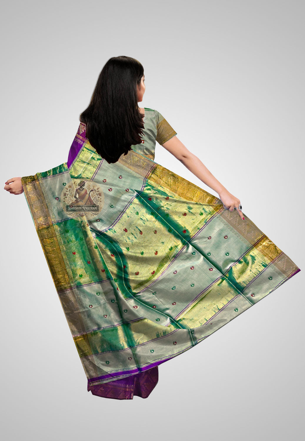 Traditional pure silk saree with refined craftsmanship