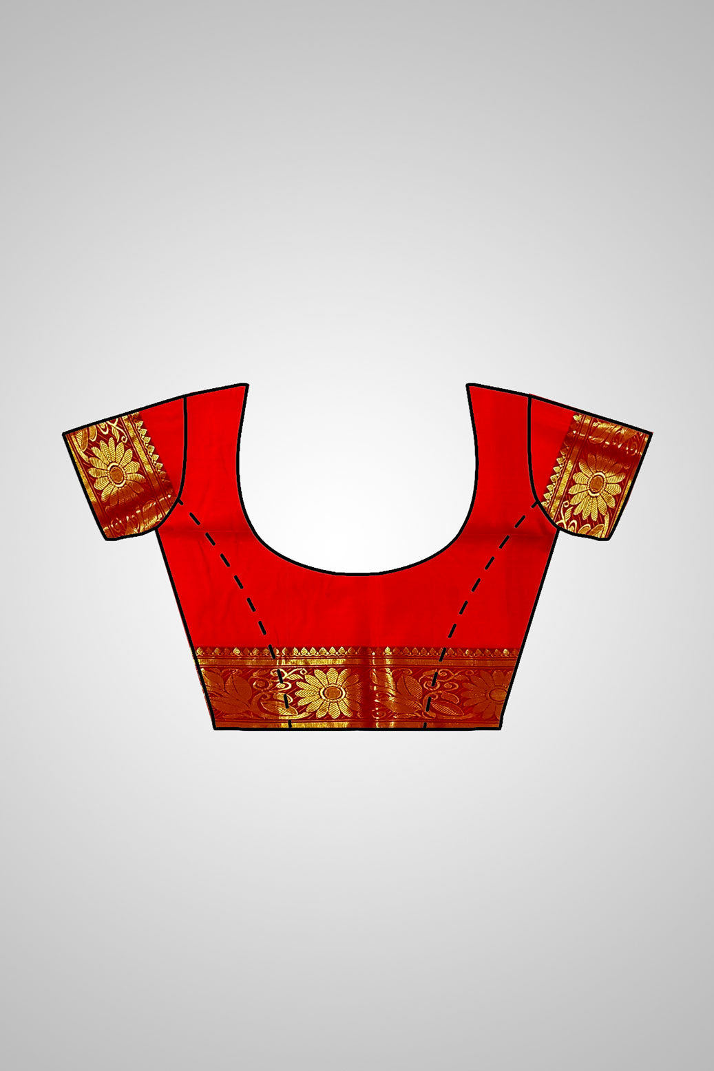 Buy Luxury Silk Saree online – Saree with attached blouse design