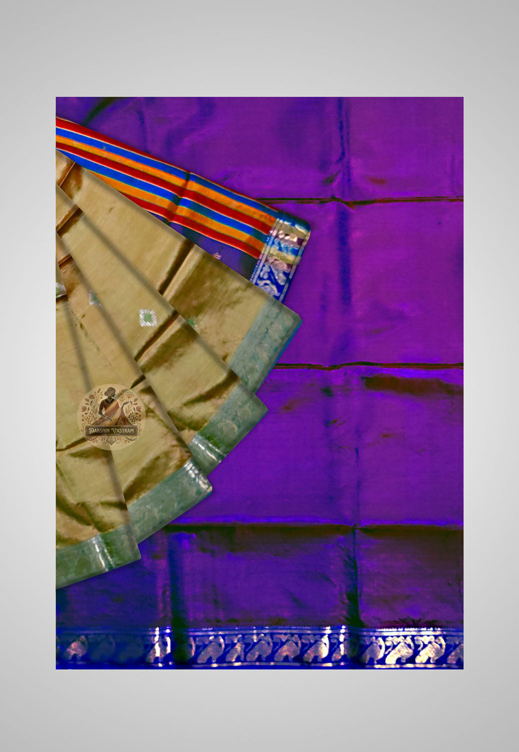 Close-up of fine handwoven silk
