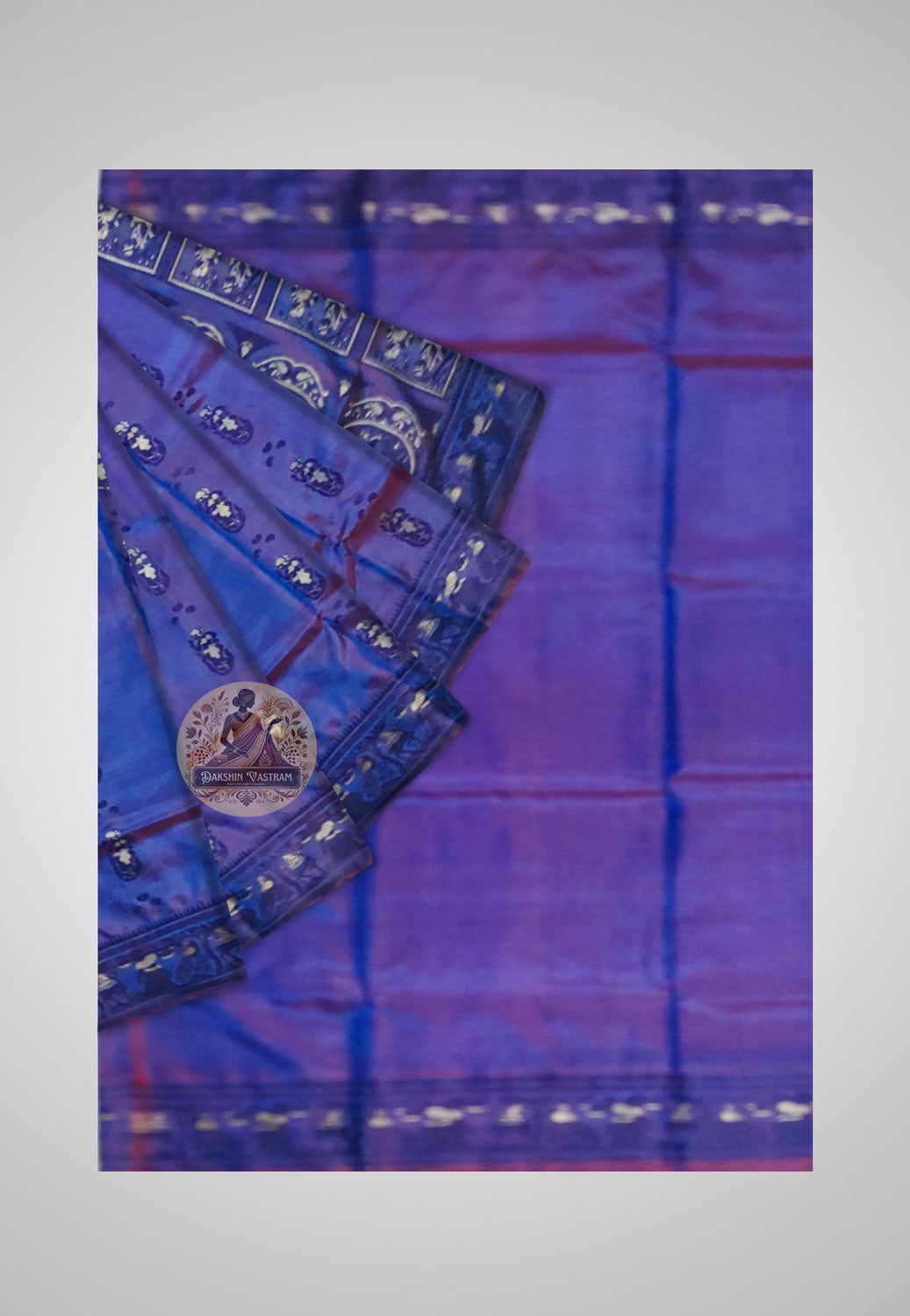Buy Baluchari Silk Saree online – Elegant Handloom Baluchari Silk saree view