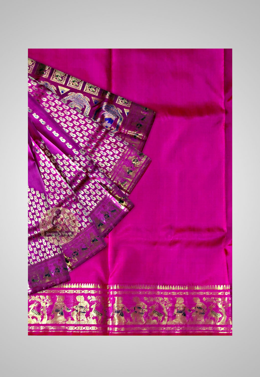 Buy Swarnachari Silk Saree online – Elegant Handloom Swarnachari Silk saree view