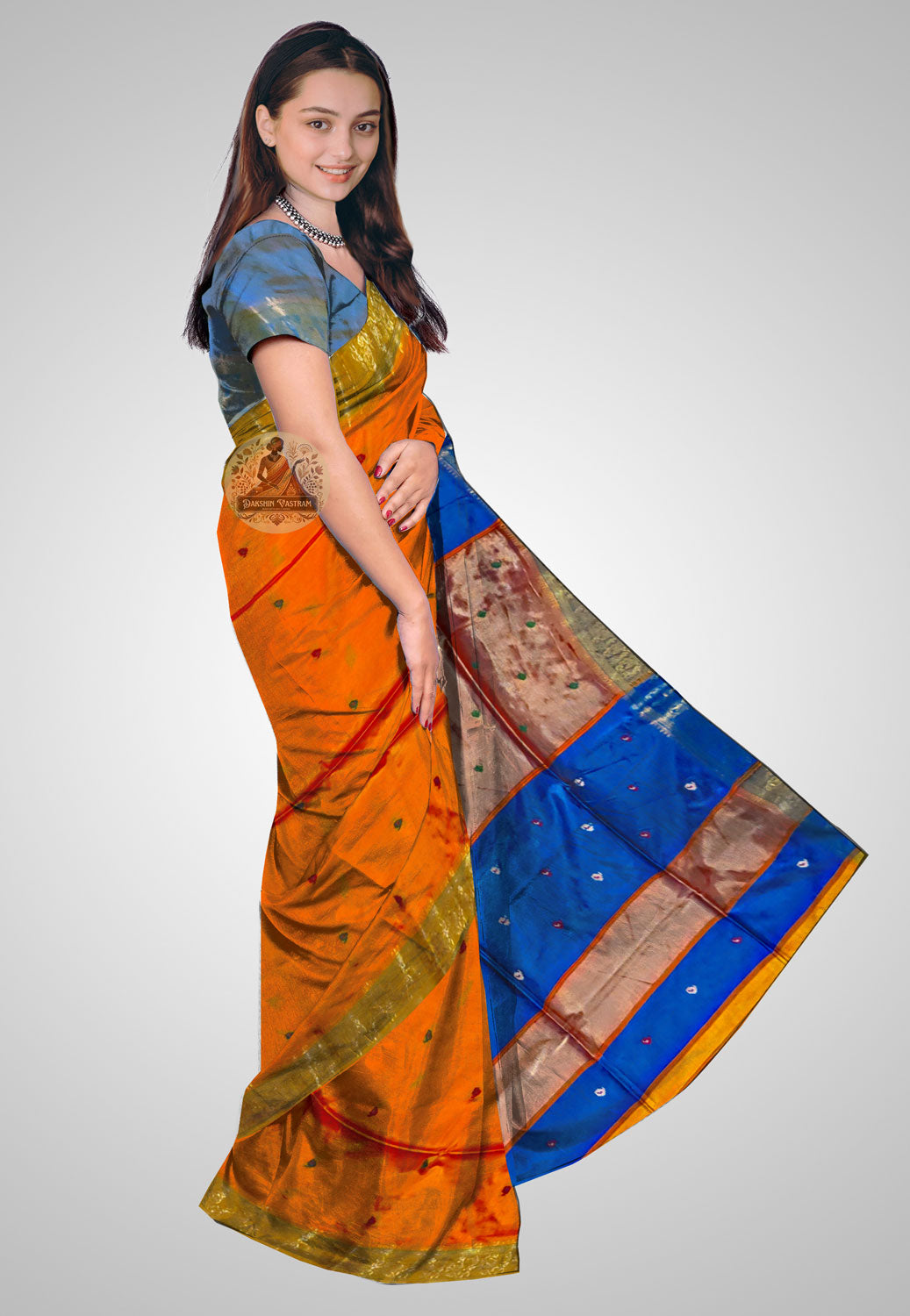 Classic handwoven silk saree for weddings and events