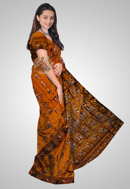 Buy Baluchari Saree online – Handloom Baluchari Pure Silk Saree side view