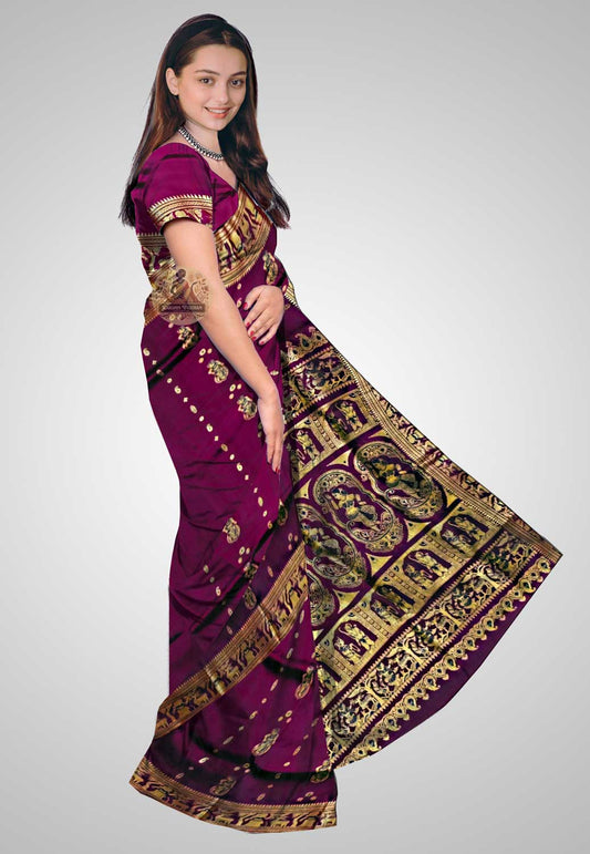 Elegant handwoven silk saree perfect for weddings and cultural events
