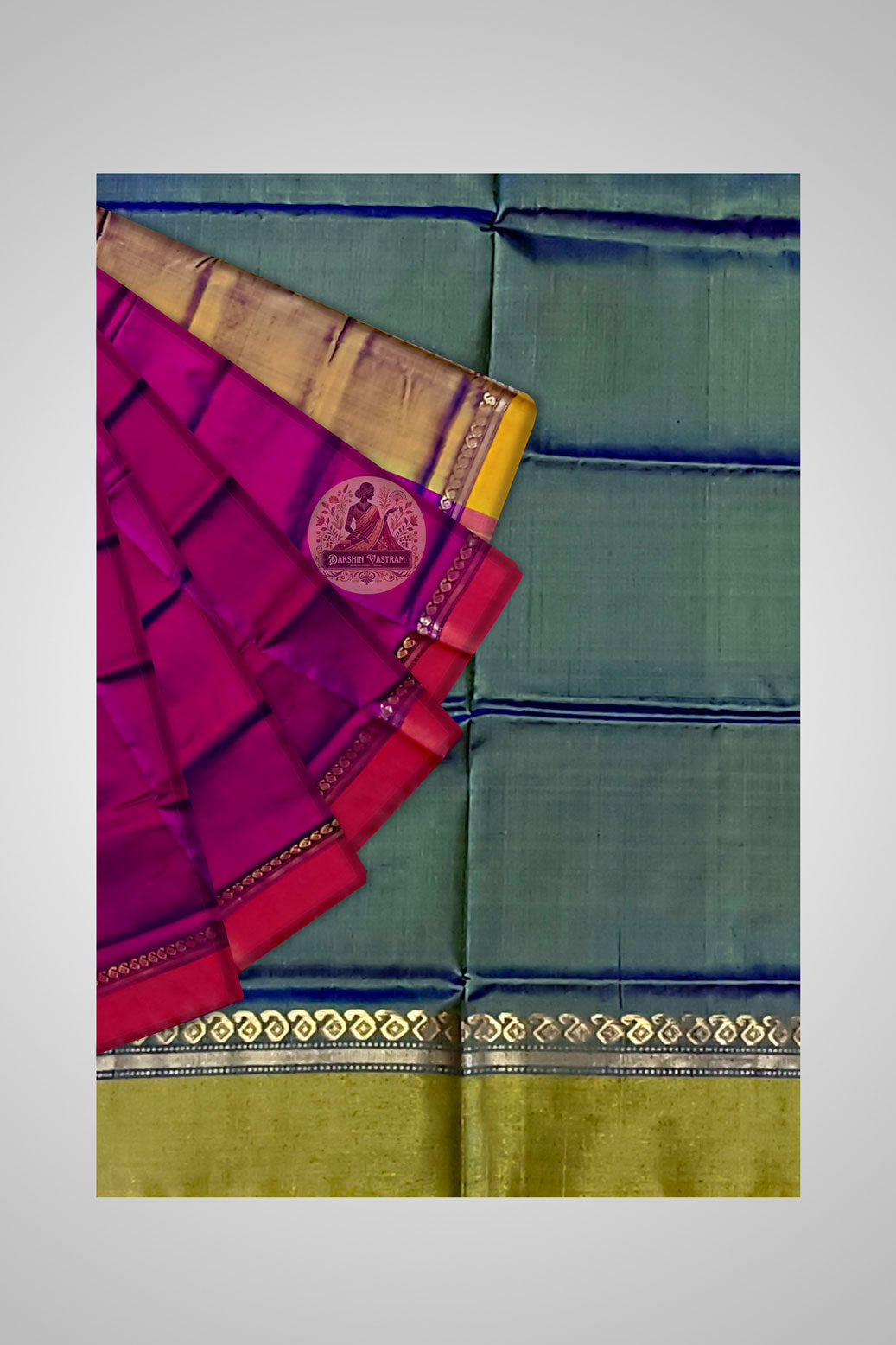 Shop Indian Zari Silk Saree – Zoomed-in detailing of silk and zari texture