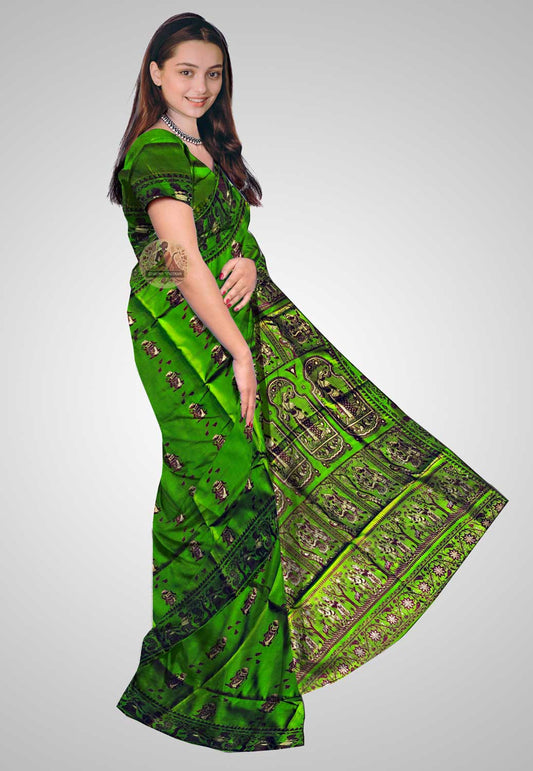 Elegant handwoven silk saree ideal for weddings and special occasions