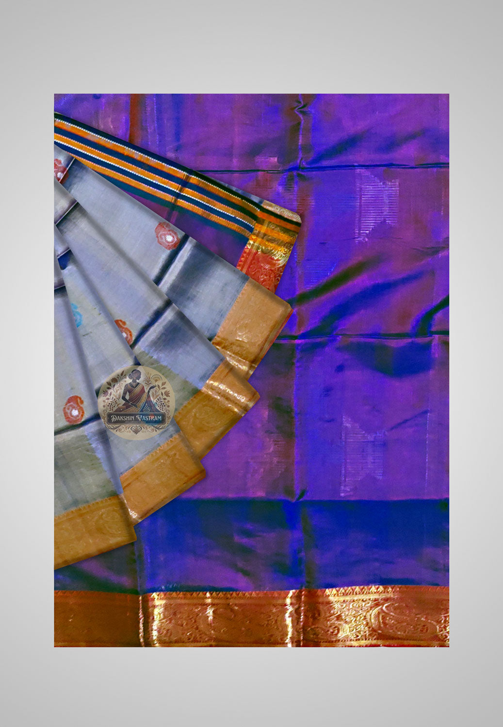 Luxurious silk saree with opulent fall and soft finish