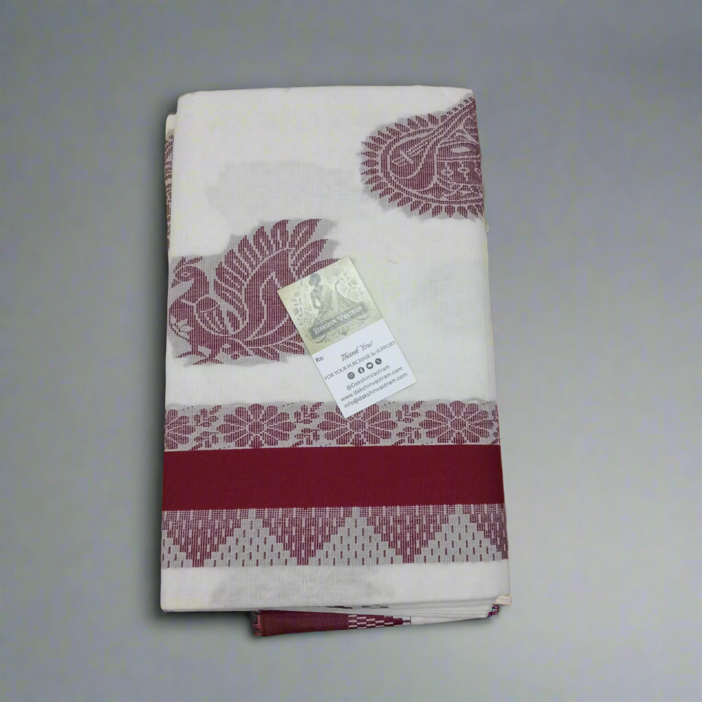 Kasavu Saree | Soft, organic cotton using traditional handloom techniques