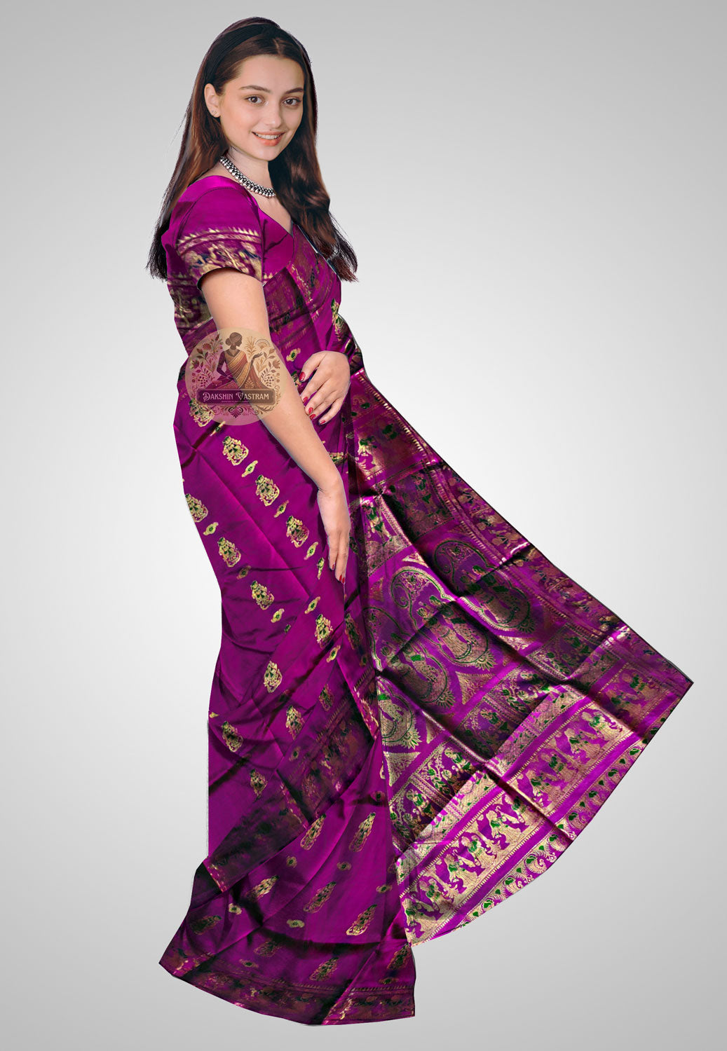 Elegant pure silk saree ideal for grand celebrations and events