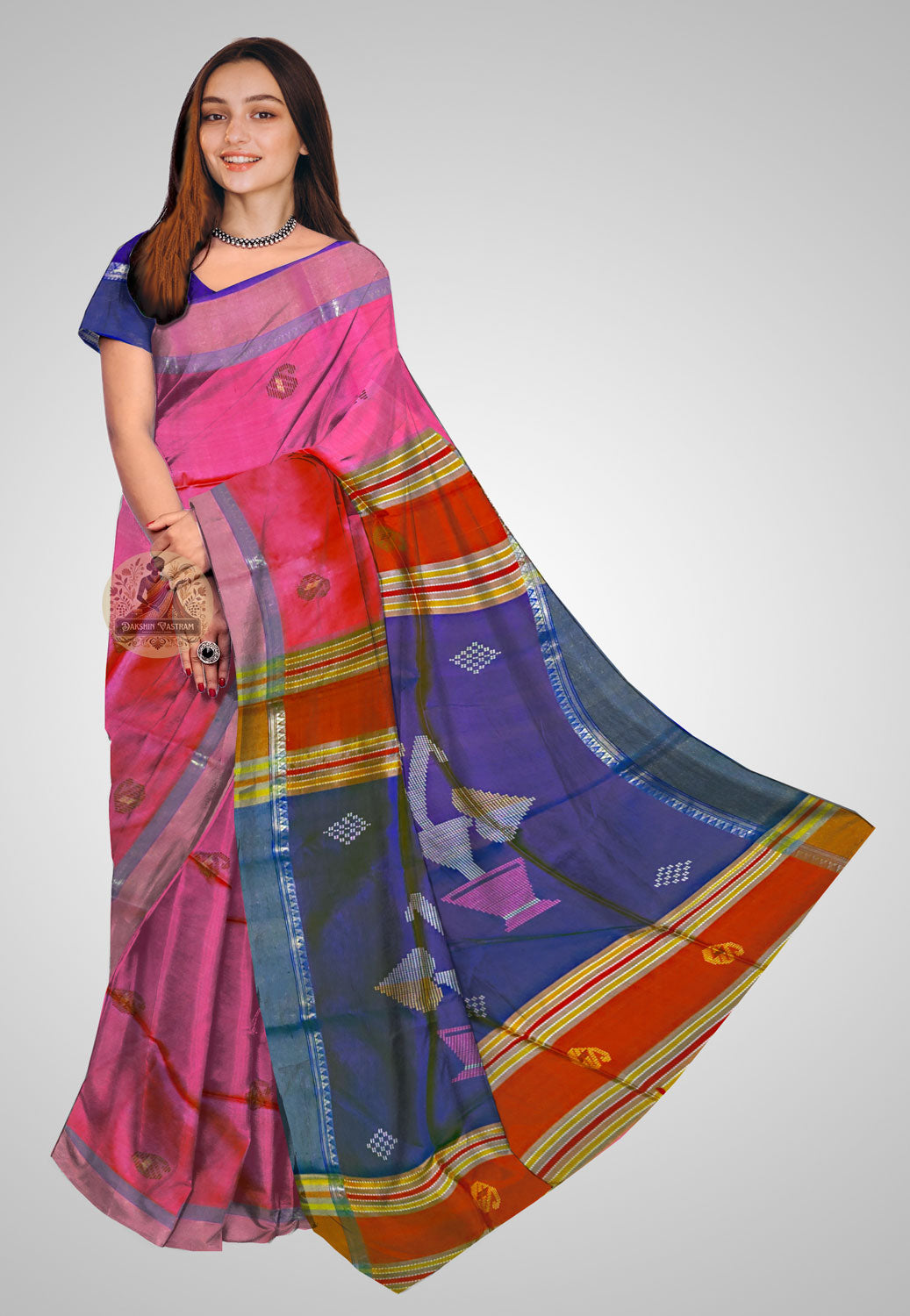 Pure silk saree with luxurious drape and fine detailing