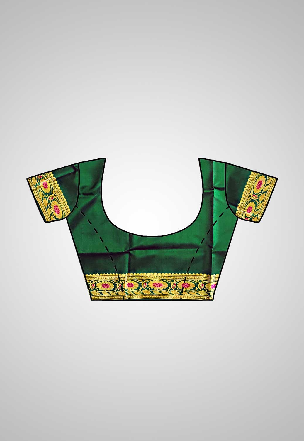 Buy Baluchari Silk Saree online – Exquisite Handloom Baluchari blouse piece