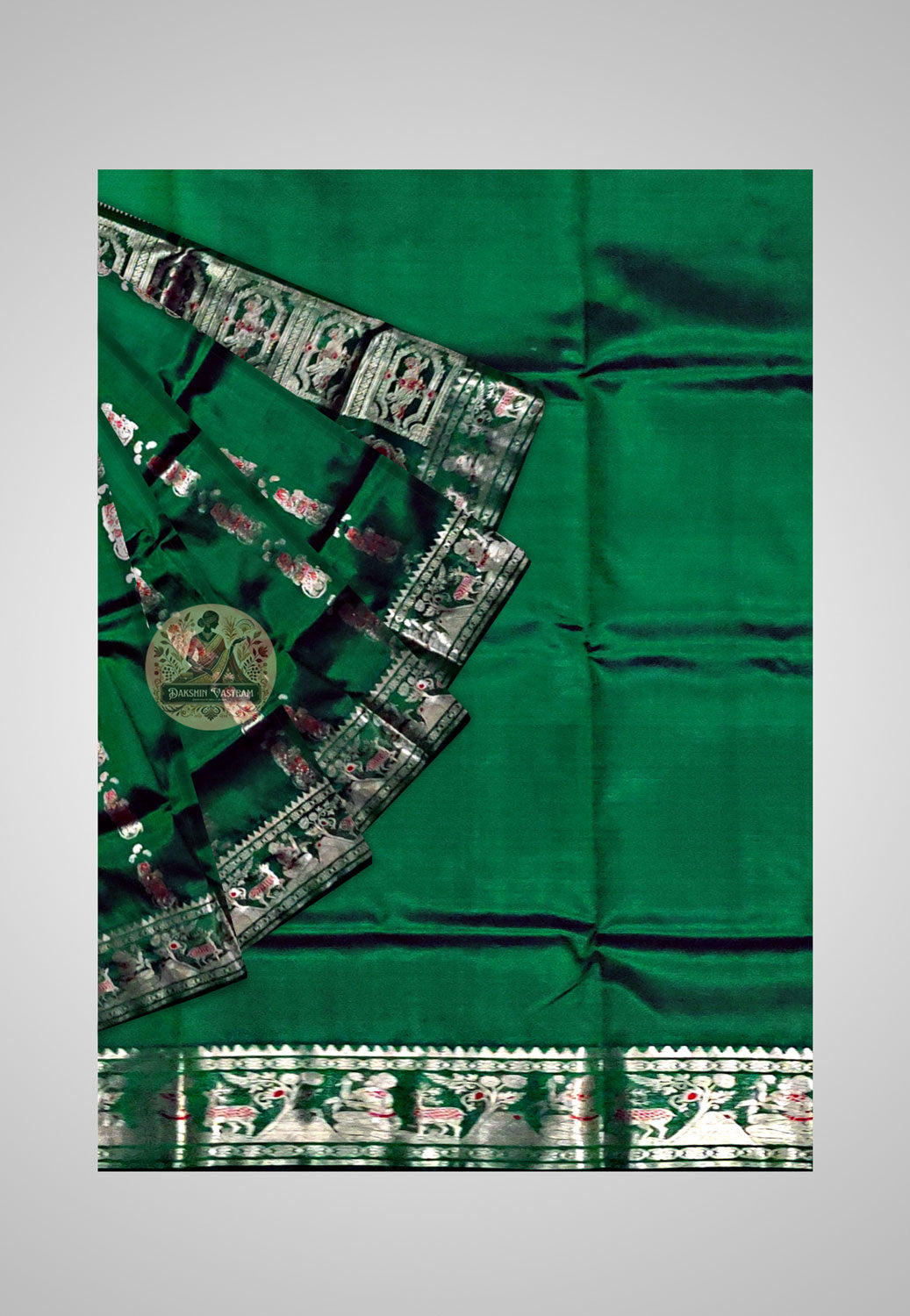 Pure silk saree with exquisite golden detailing