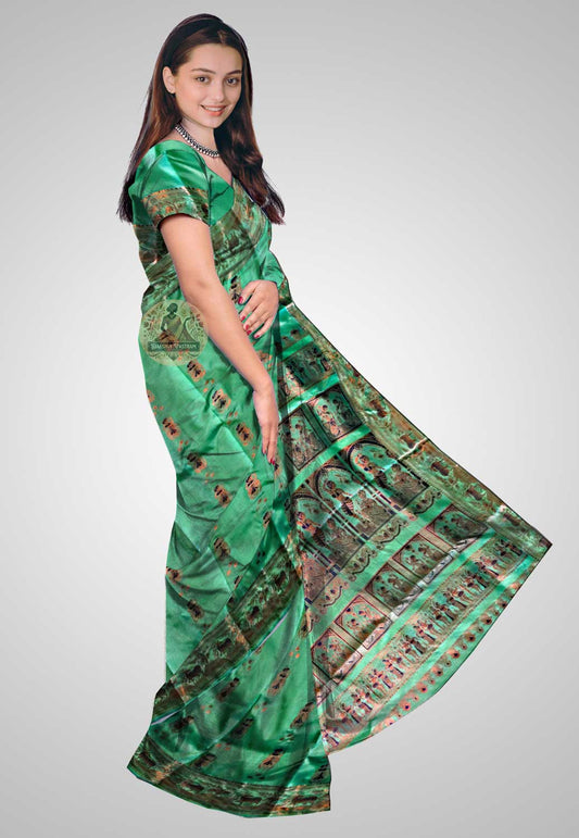 Buy Swarnachari Silk Saree online – Swarnachari Silk Saree side view