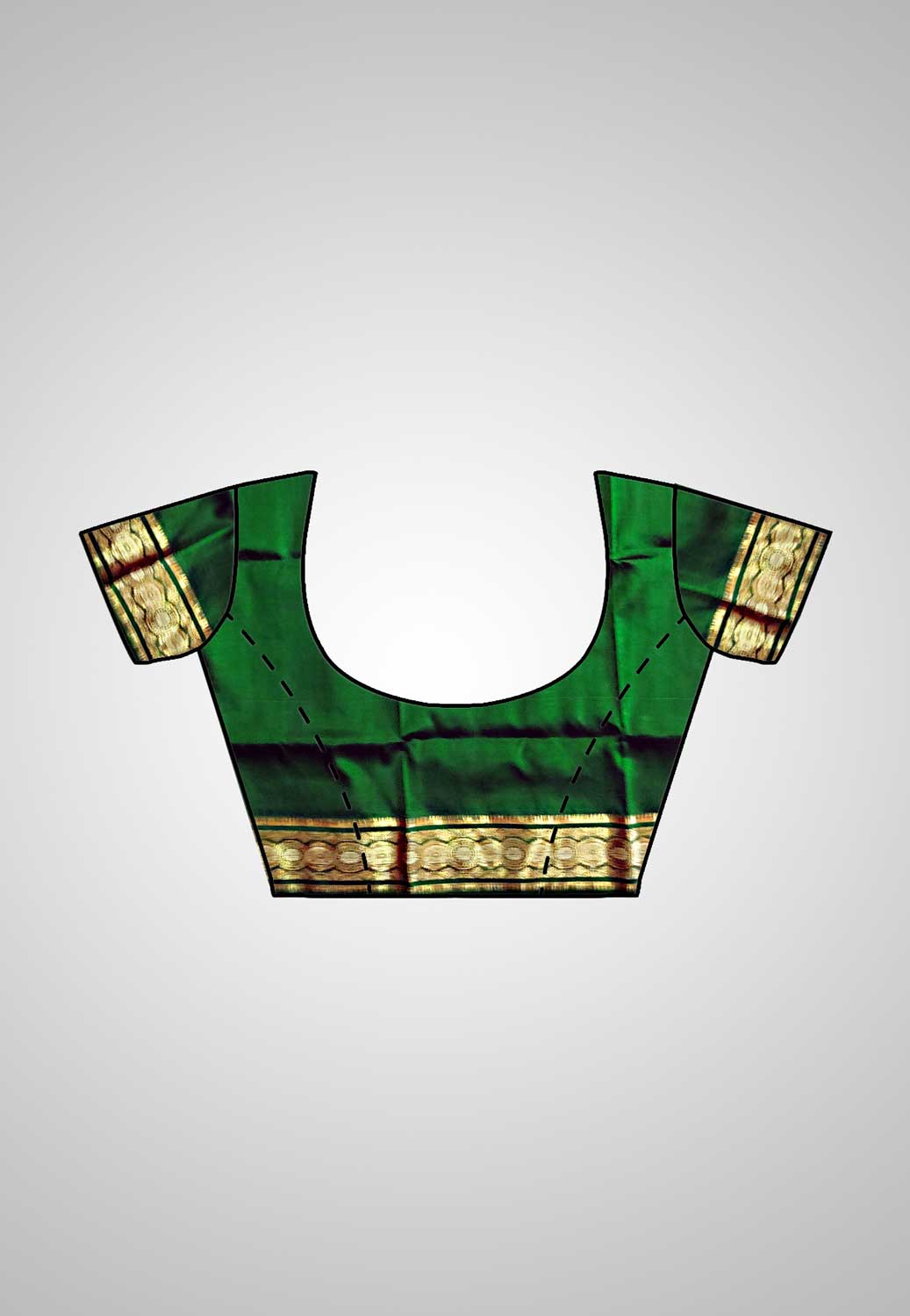 Buy Handloom Swarnachari Pure Silk Saree online – blouse view