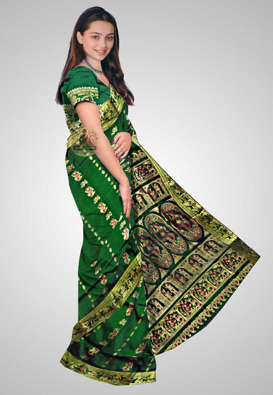 Luxurious handwoven silk saree perfect for weddings and festivals