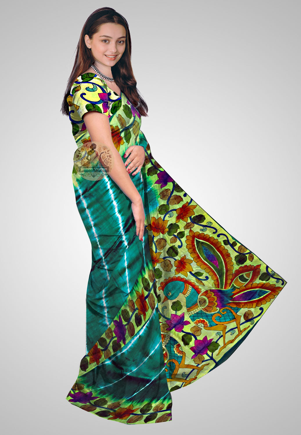 Handcrafted silk saree with luxurious texture and detailing