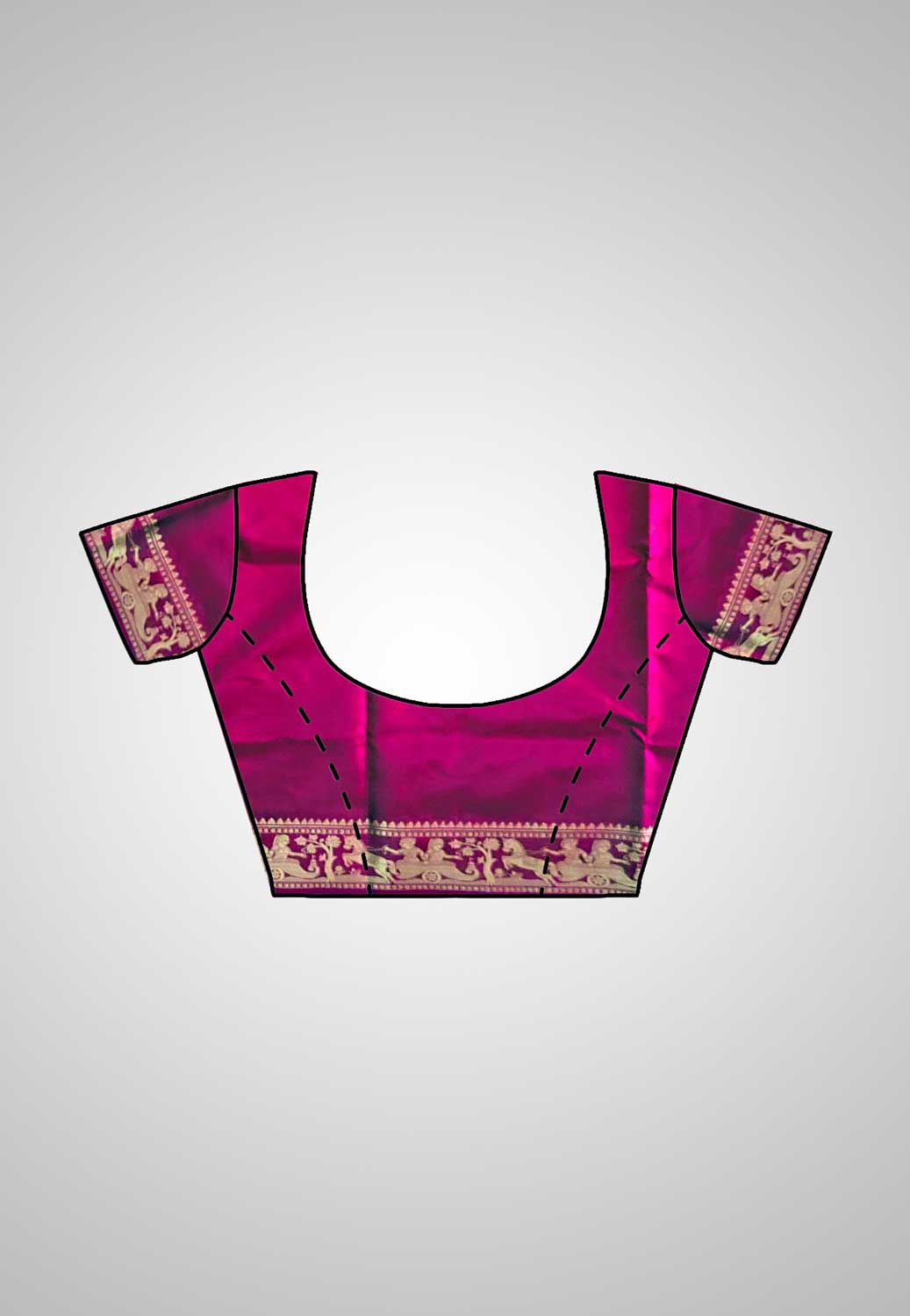 Buy Baluchari Silk Saree online – Handloom Baluchari Pure Silk Saree blouse piece
