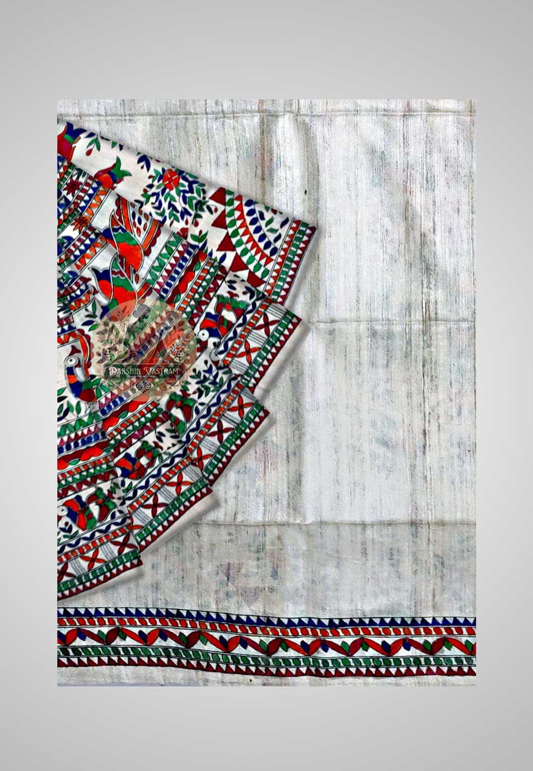 Buy Ghicha Tussar Silk Saree online – Ghicha Tussar Saree full view