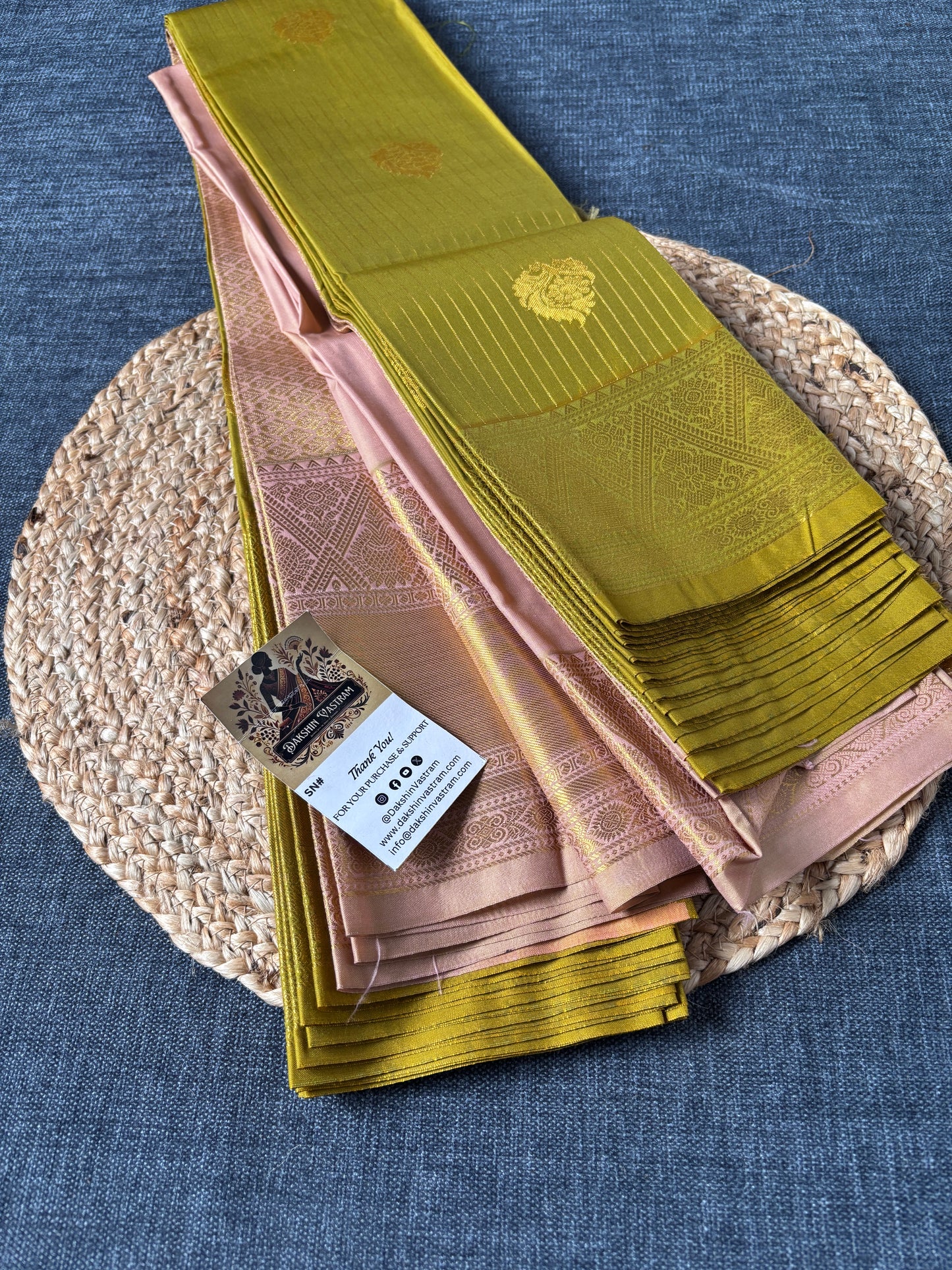 Dakshin Vastram new Semi Kanjivaram silk saree – buy handloom Indian sarees online, UK delivery