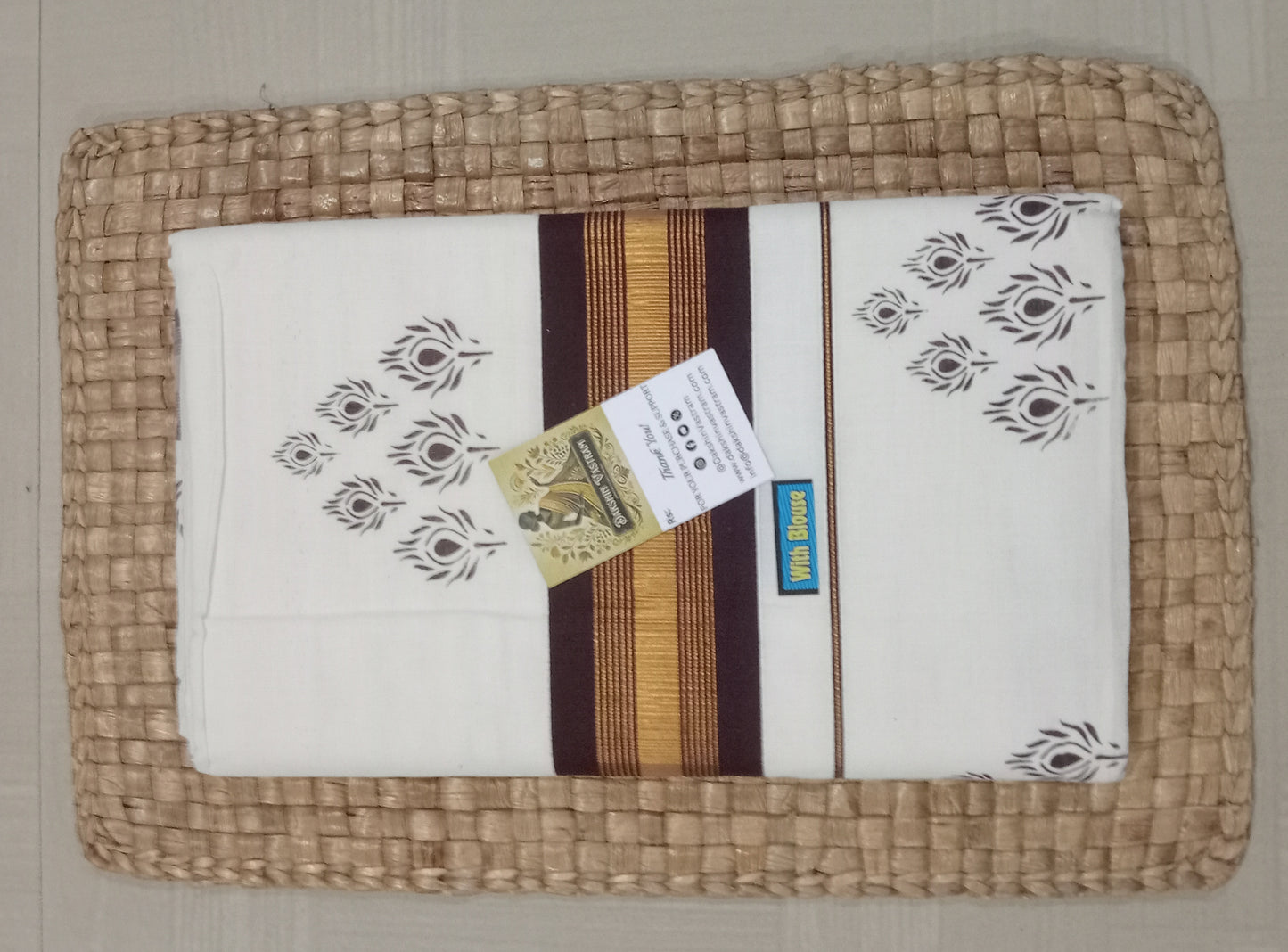 Kasavu Saree | Cotton Colour Kasavu offers a luxurious and sustainable option for your wardrobe
