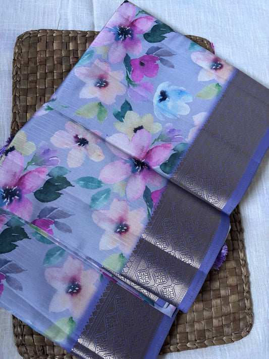 Shop Organic Silk Saree – Side profile of handloom Tussar drape