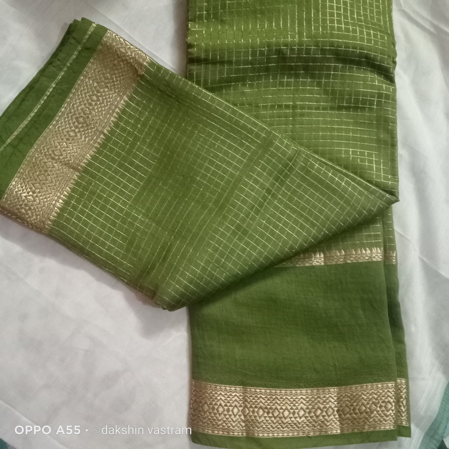 Side view of Tussar Silk fabric highlighting its breathable, smooth feel