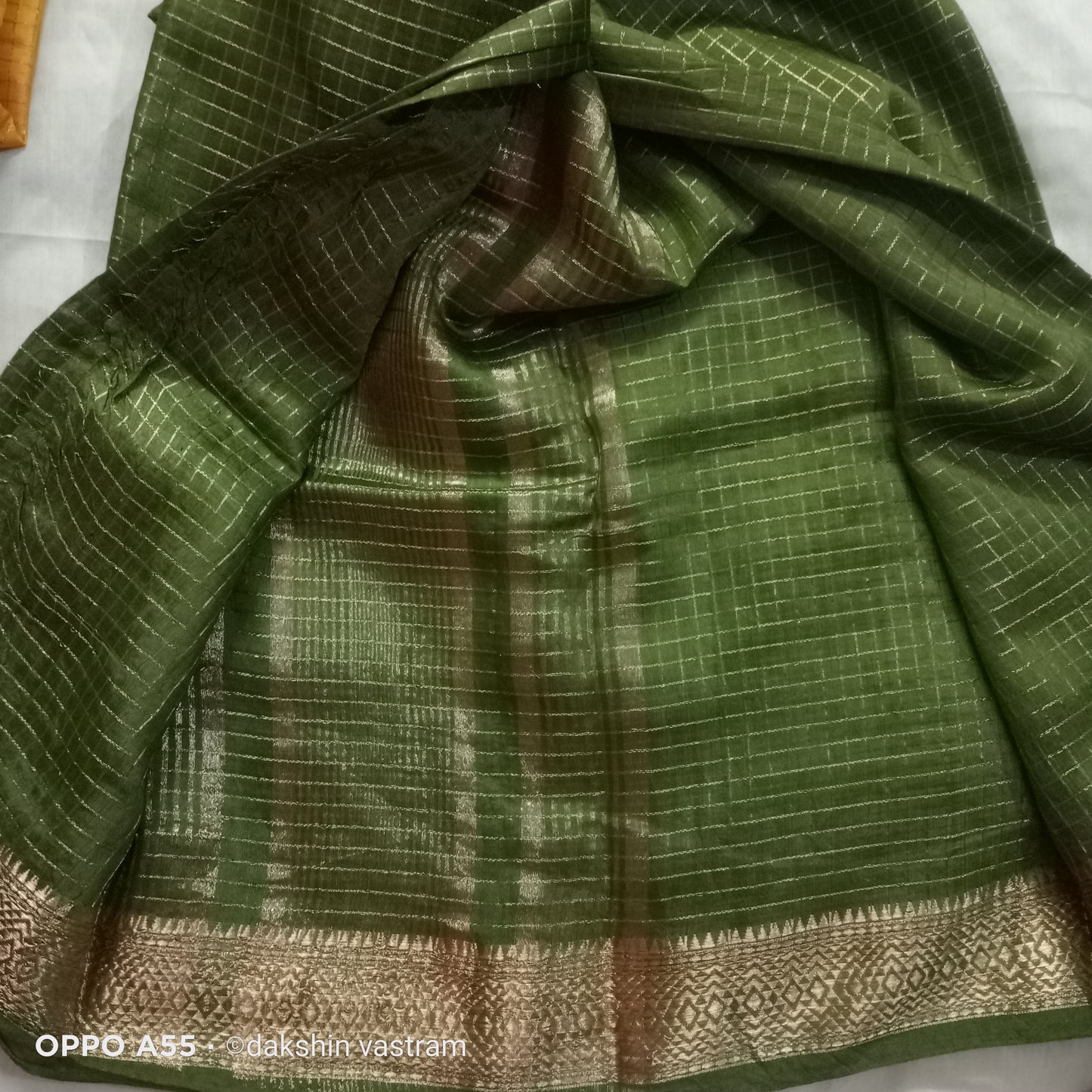 Rear view of Tussar Silk with soft, luxurious fabric and refined finish