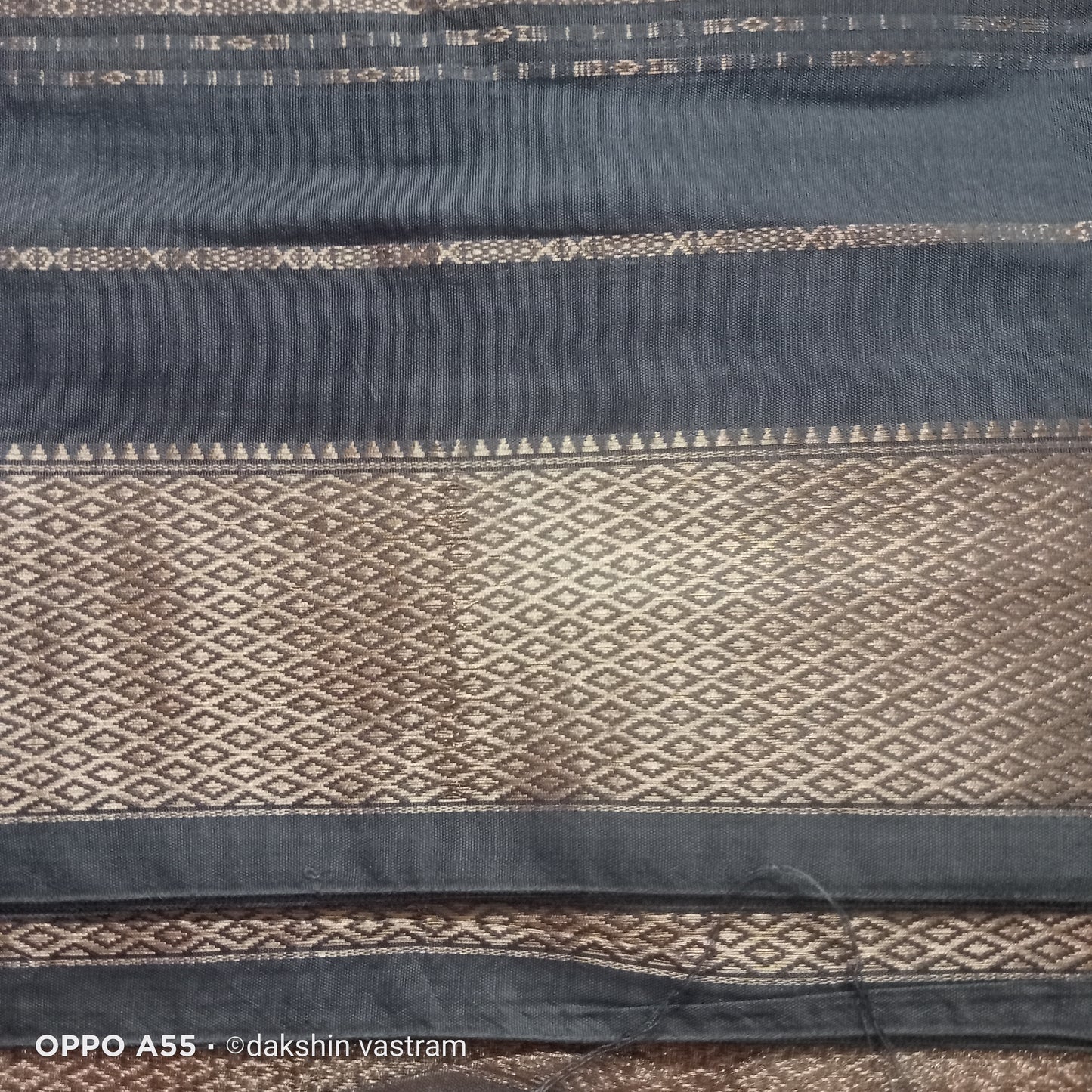 Close-up of Tussar Silk showing intricate silk fibers and smooth finish