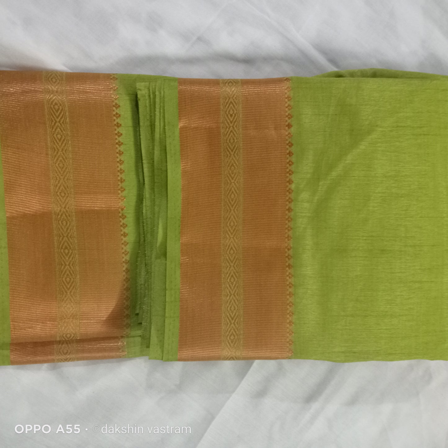 Blouse piece of Organic Tussar Saree with elegant design and soft texture