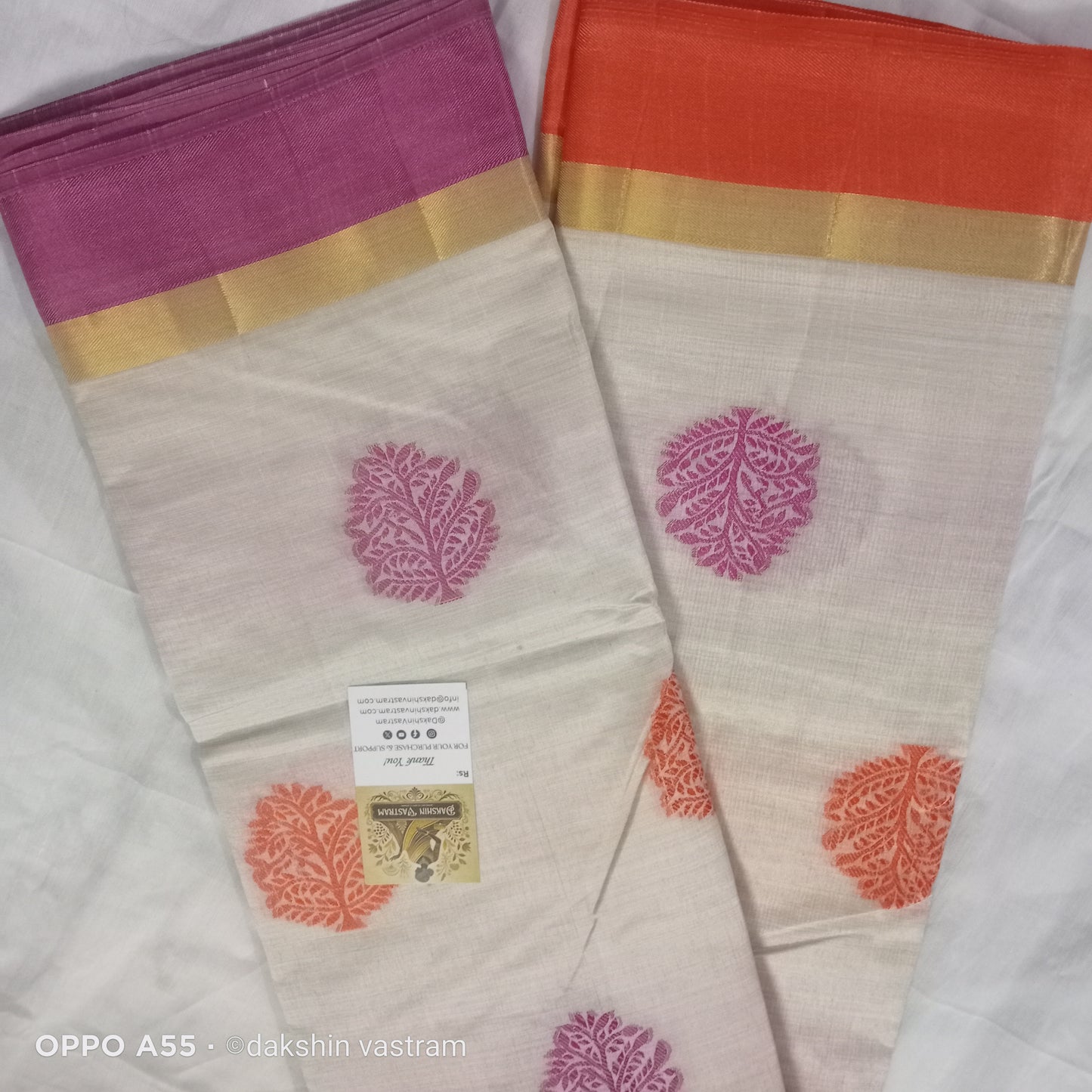 Tussar Saree | Soft Tussar | Delicate thread work adds a touch of elegance