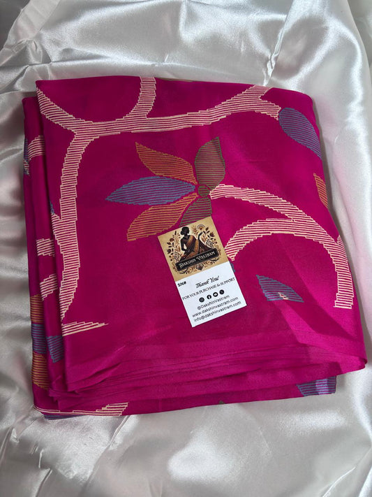 Buy Semi Silk Saree online – Front view showing full drape and fall