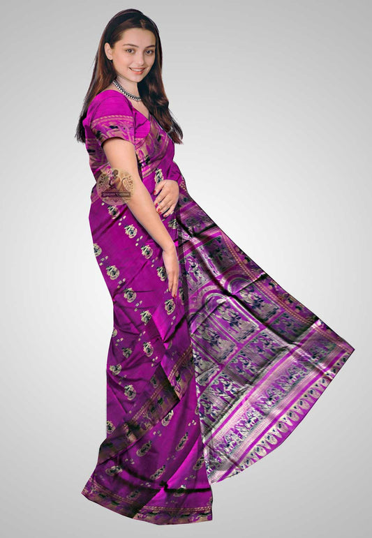 Luxurious handwoven silk saree ideal for weddings and celebrations