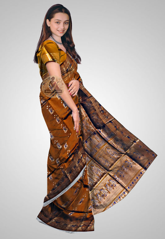 Buy Swarnachari Silk Saree online – Swarnachari Saree side view