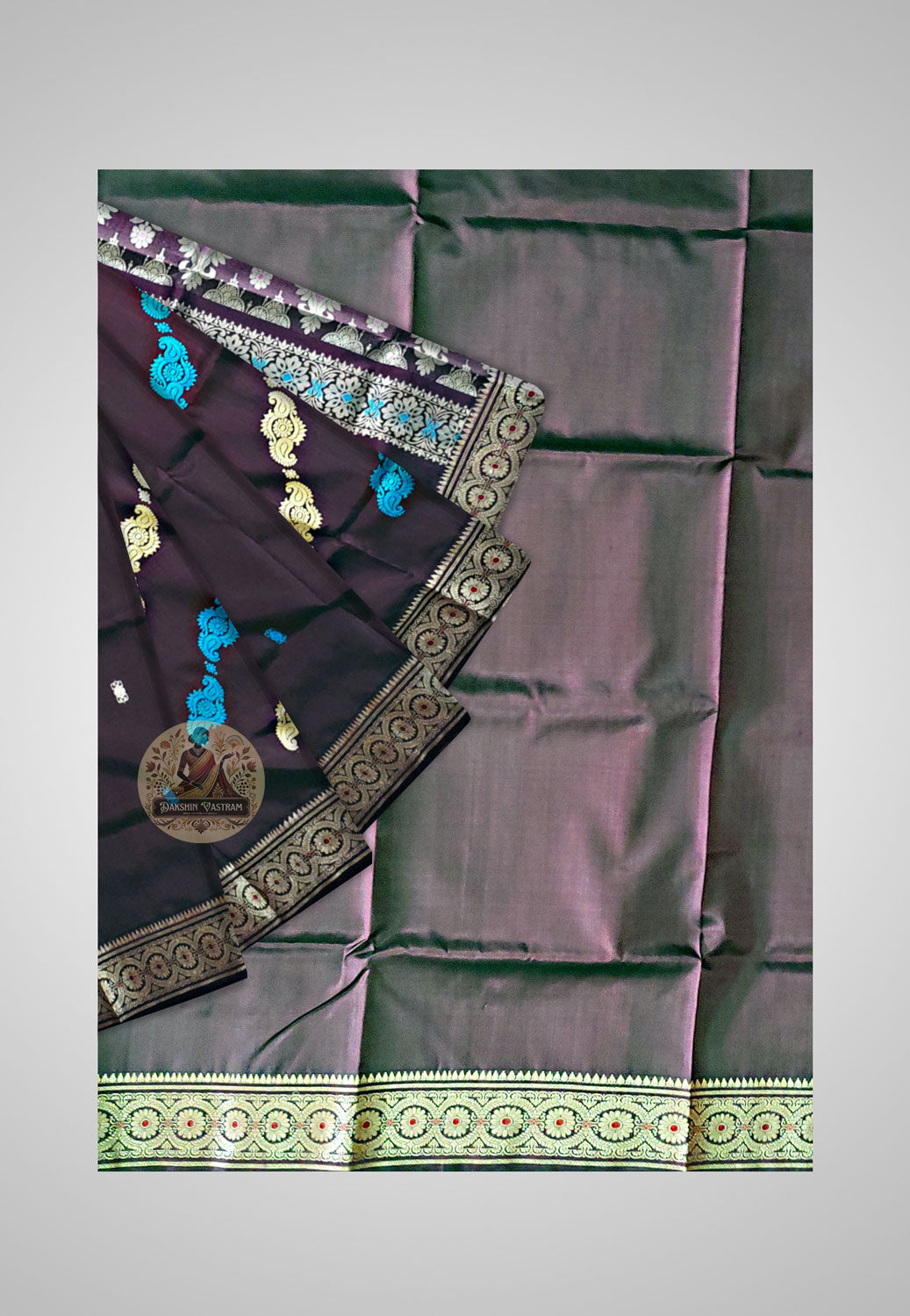 Buy Baluchari Silk Saree online – Handloom Baluchari Silk saree view