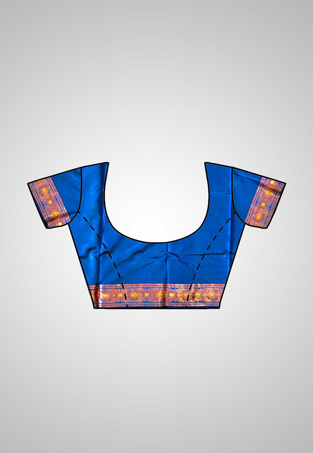 Buy Swarnachari Silk Saree online – blouse design view