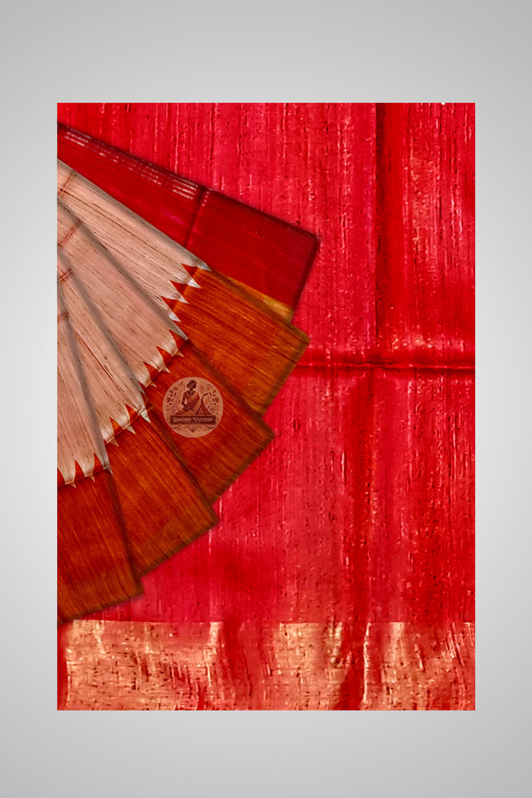 Order Authentic Tussar Saree – View focusing on silk craftsmanship